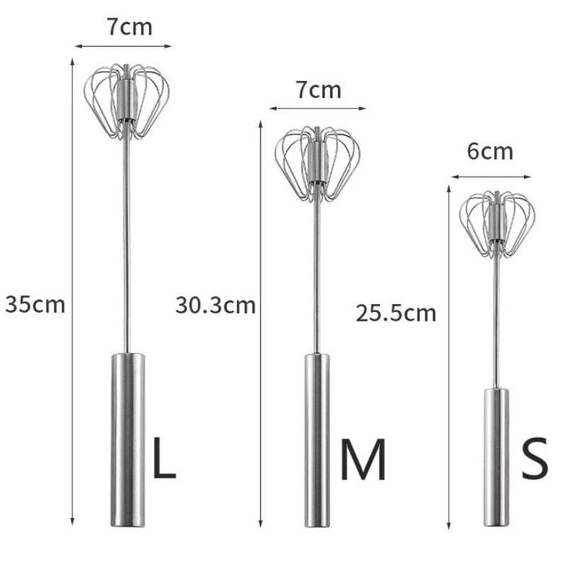 Batteur à œufs en acier inoxydable