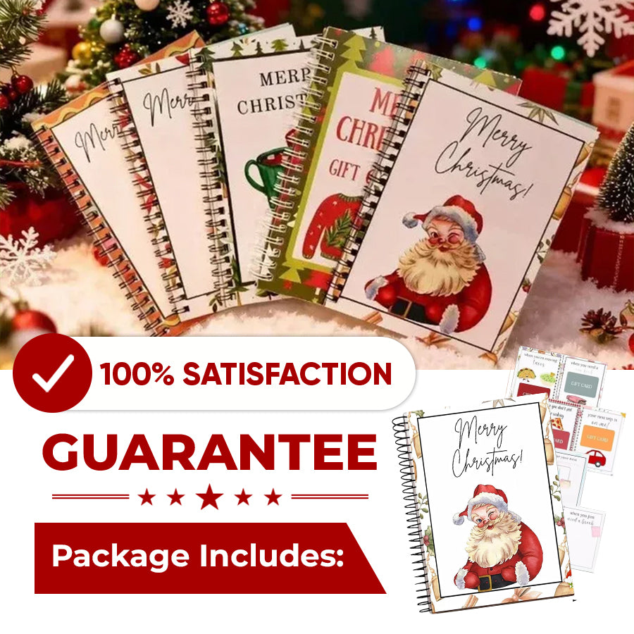 Christmas Gift Card Book ready to give as a gift