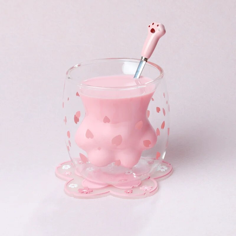 Tasses à café en verre mignonnes 