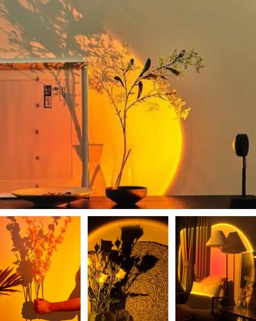 Projecteur de lampe de coucher de soleil 