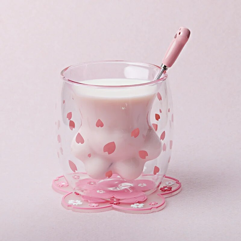 Tasses à café en verre mignonnes 