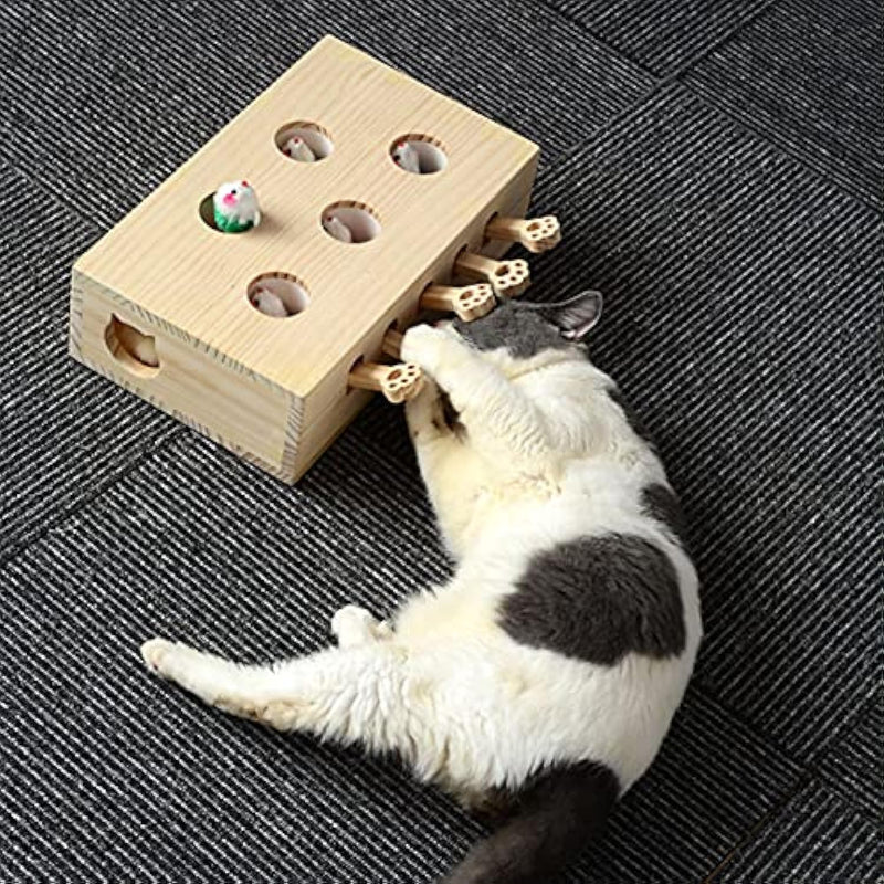 Cat Interactive Wooden Toys Whack