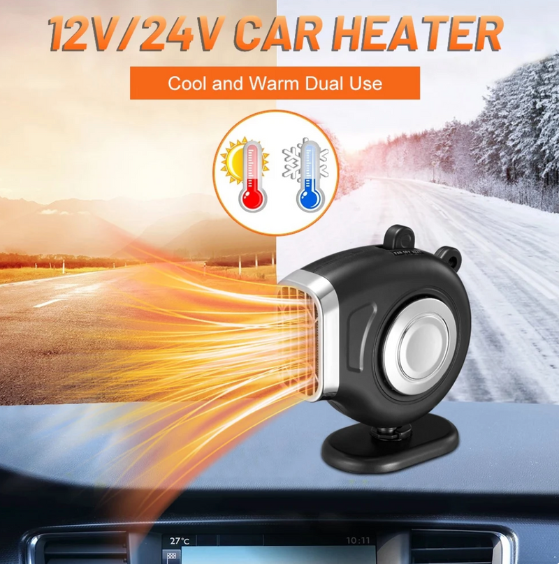 Mini ventilateur chauffant pour voiture 