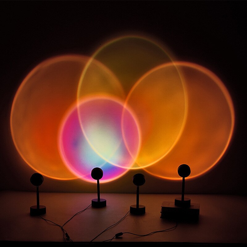 Projecteur de lampe de coucher de soleil 