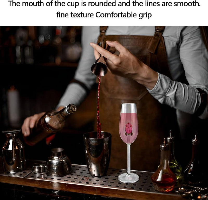 verre à vin rosé 