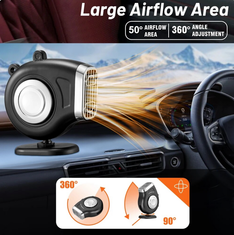 Mini ventilateur chauffant pour voiture 