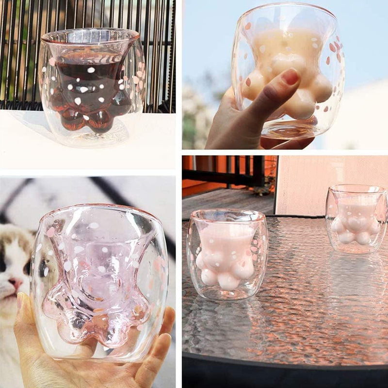 Tasses à café en verre mignonnes 