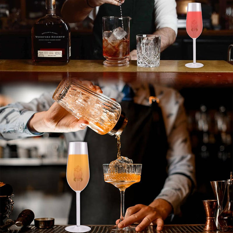 verre à vin rosé 