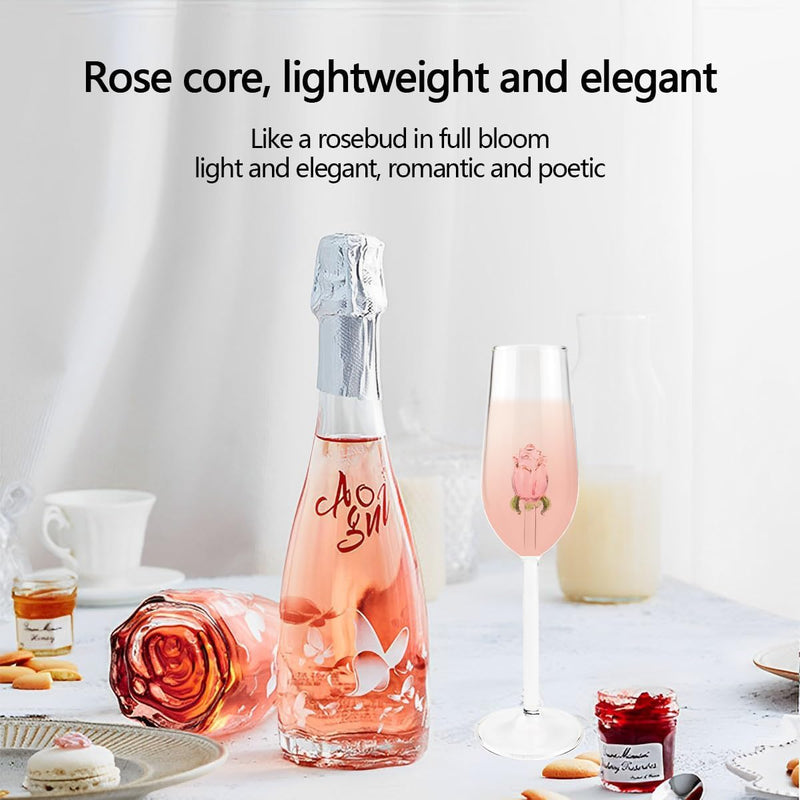 verre à vin rosé 