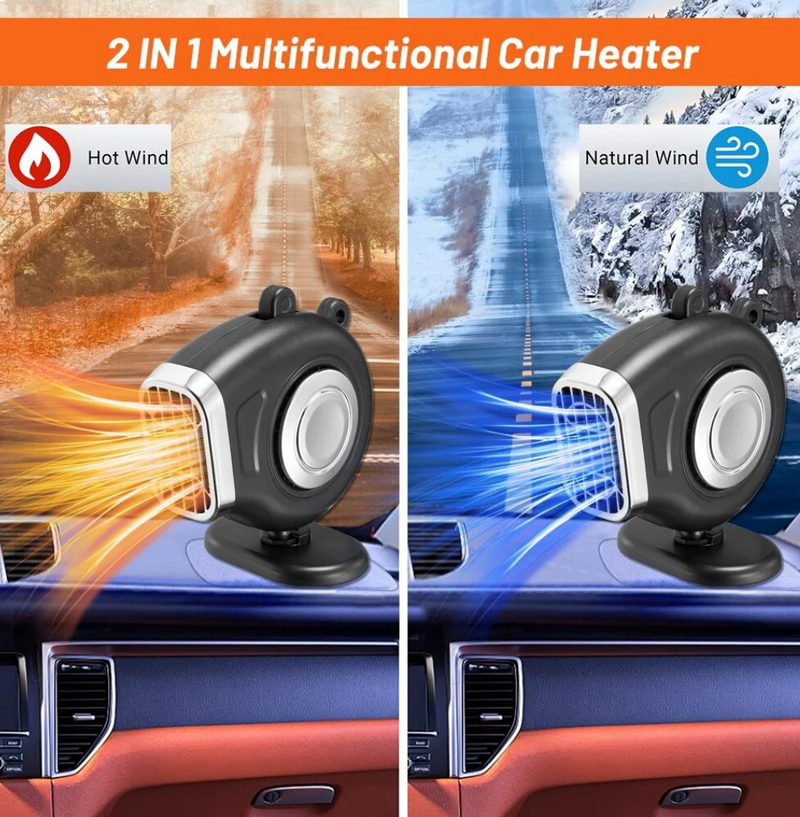 Mini ventilateur chauffant pour voiture 