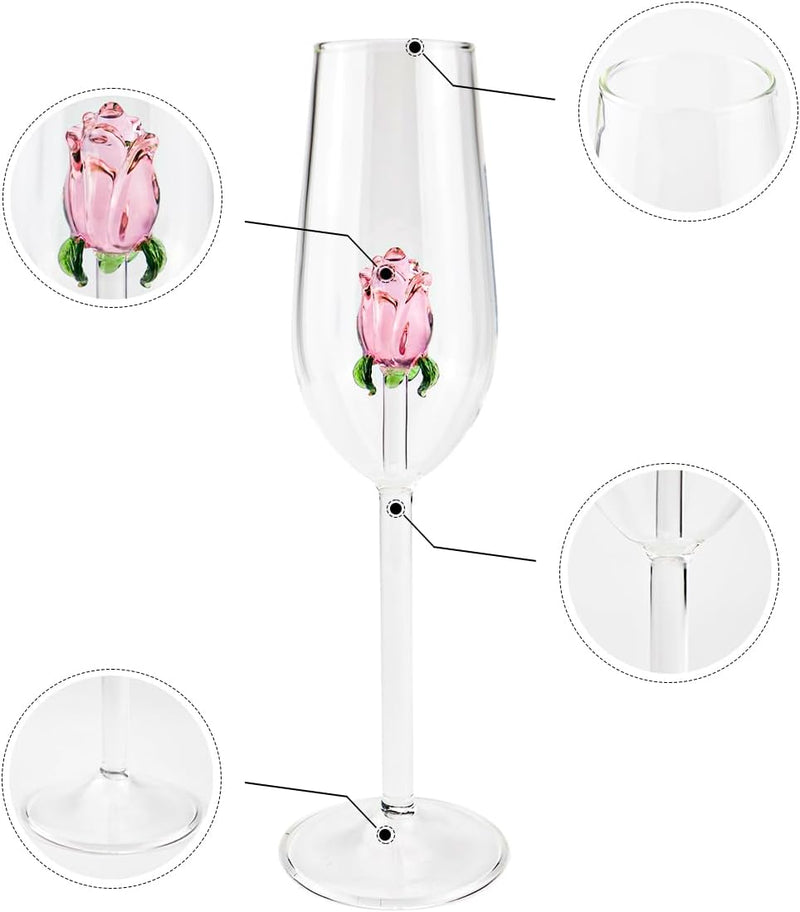 verre à vin rosé 