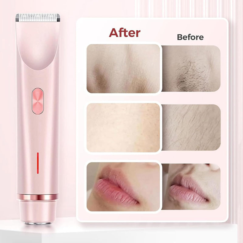 ✨ Silky Glow 2-in-1 Elektrischer Damenrasierer – Für eine glatte, sanfte Haut von Kopf bis Fuß