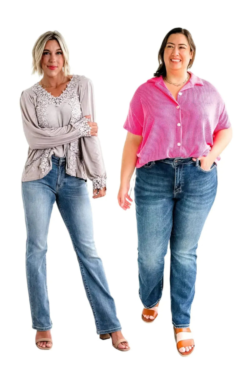✨HOT SALE 50% OFF👖New Tummy Control Bootcut Jeans 🔥