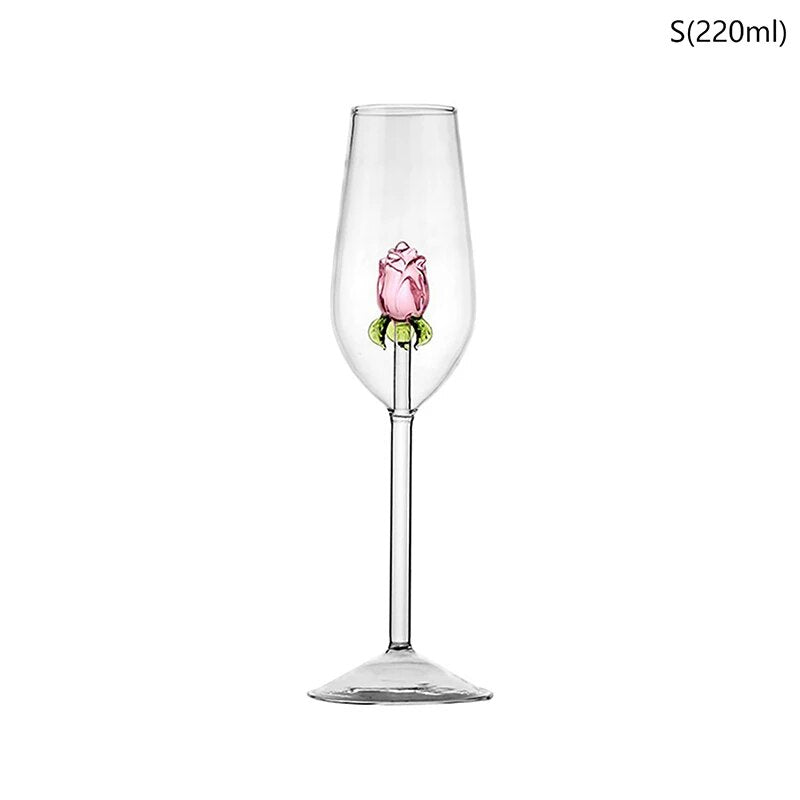 verre à vin rosé 