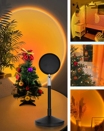 Projecteur de lampe de coucher de soleil 