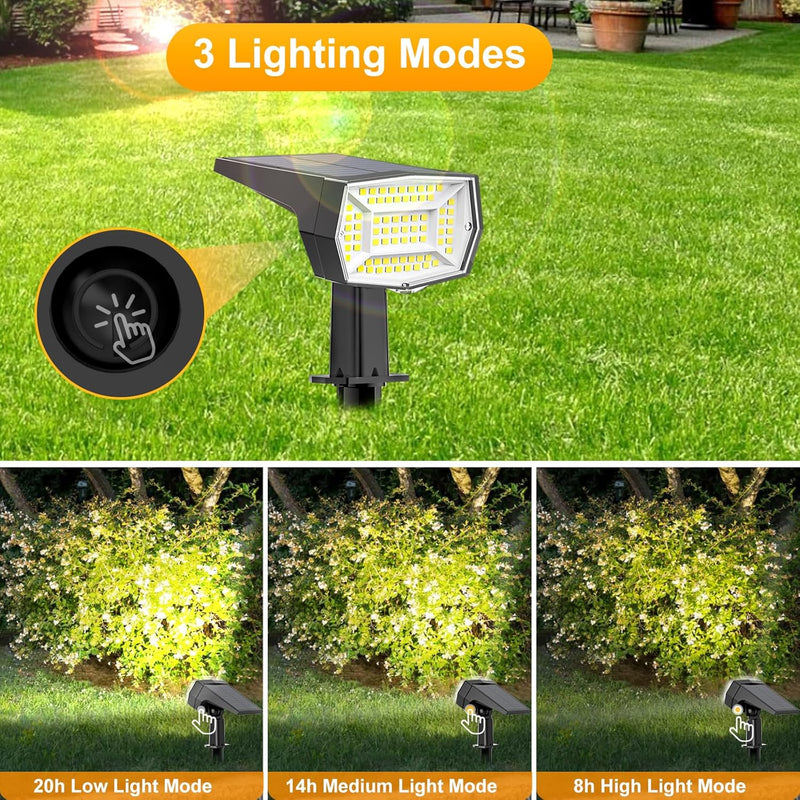 72 LEDs Solar Spot Lights Outdoor Waterproof