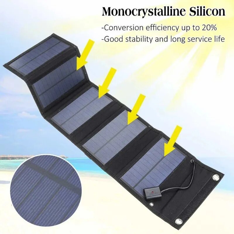 Chargeur de panneau solaire extérieur 
