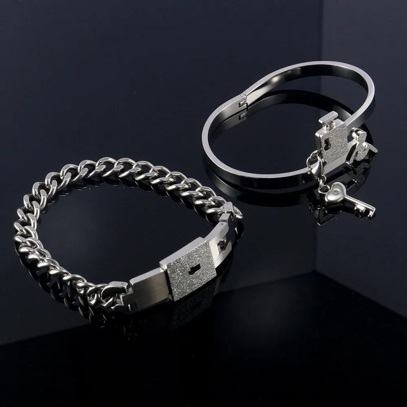 Bracelets Love Heart Key Lock
