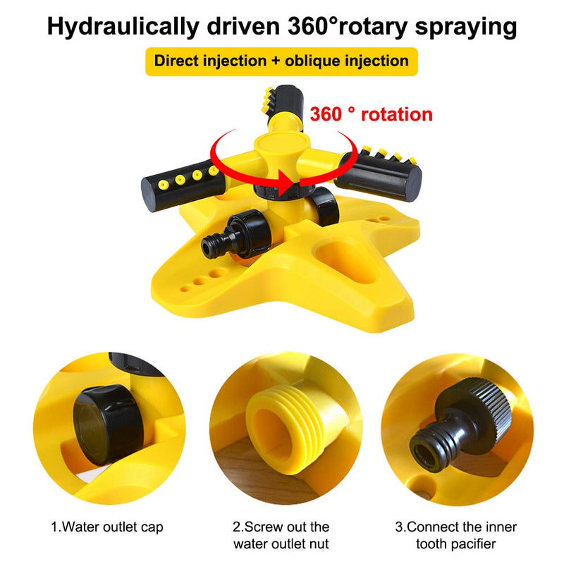 SpinSplash 360° Rotation Sprinkler