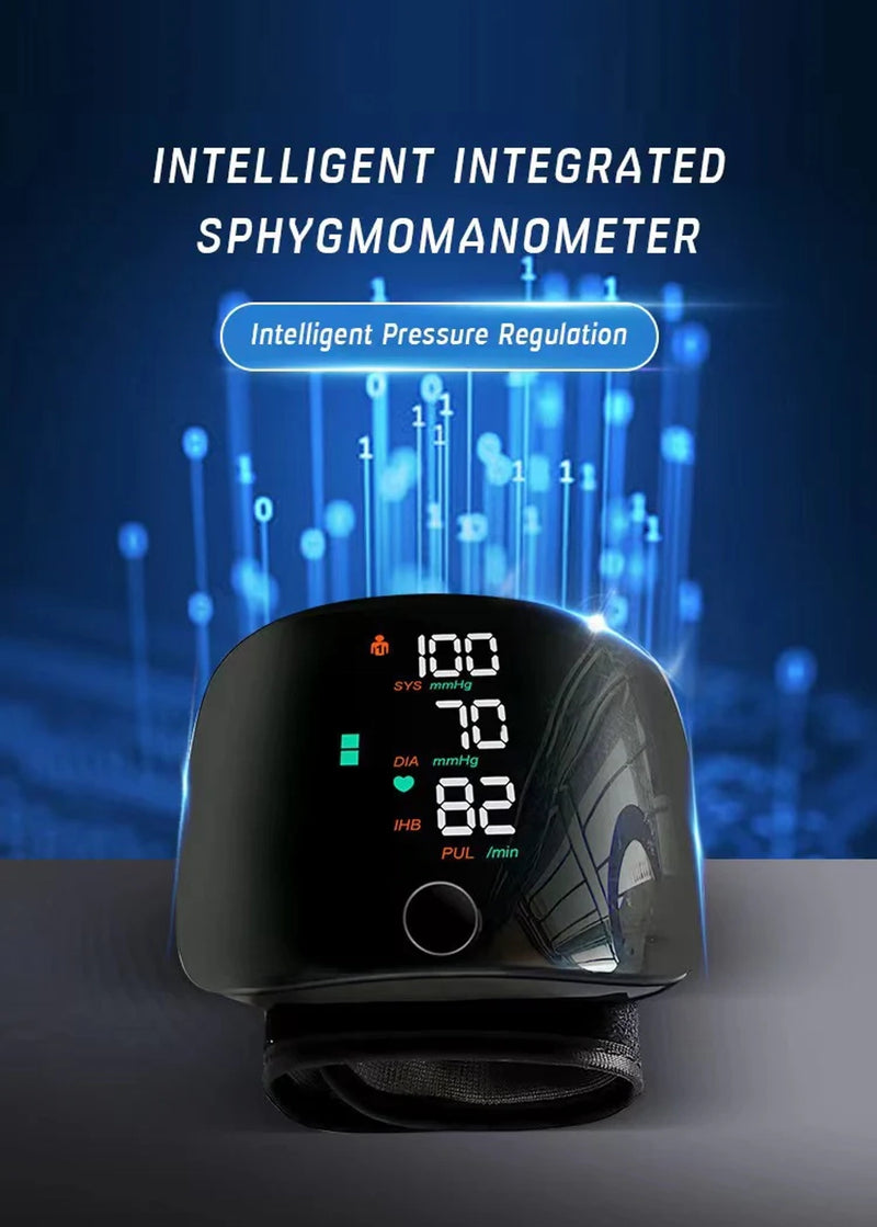 𝐀𝐮𝐭𝐨𝐦𝐚𝐭𝐢𝐜 𝐖𝐫𝐢𝐬𝐭 𝐁𝐏 𝐌𝐨𝐧𝐢𝐭𝐨𝐫™ - Clinically Accurate w/ Large Backlit Display, Adjustable Cuff, Voice Broadcast