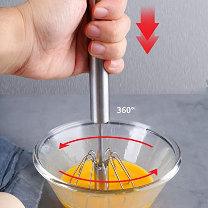 Batteur à œufs en acier inoxydable
